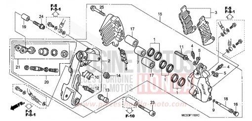 L. FRONT BRAKE CALIPER ST13004 de 2004